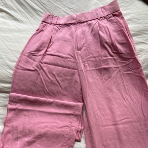 Pink Linen Zara Trouser